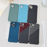 Carbon Fiber Texture PC Phone Case, For iPhone 14 Pro Max